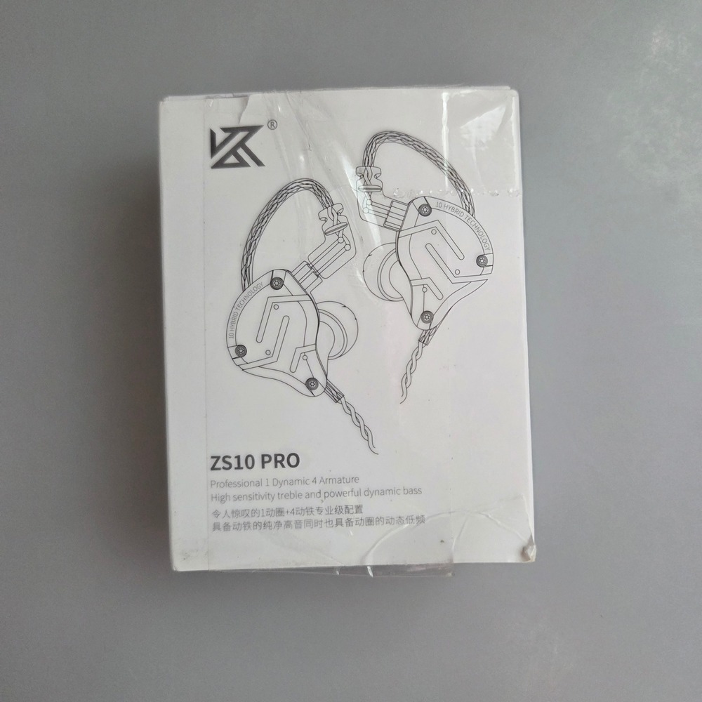 KZ ZS10 Pro HiFi Hybrid 10 Drivers In Ear Monitors Purple Wired Earbuds MIC